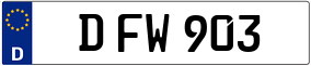 Trailer License Plate